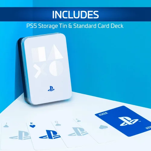 Vista 5 de PlayStation - Juego de cartas estándar con lata de almacenamiento
