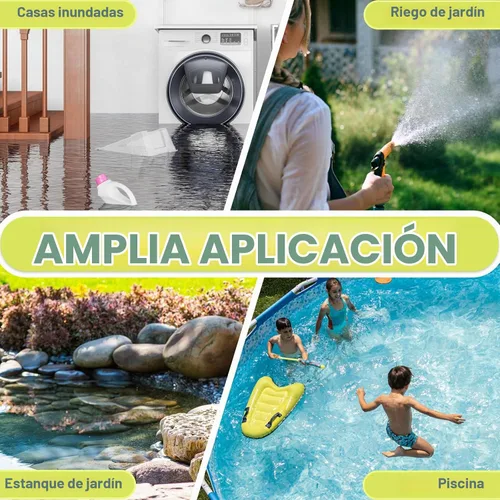 Vista 7 de Bomba de sumidero 1.2HP Bomba de agua sumergible, alto flujo Lemon Yellow