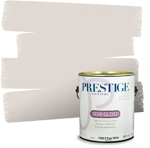 Vista 40 de PRESTIGE Pinturas Pintura Exterior e Imprimación en Uno, 1 Galón, Mate, Combinación Comparable de Sherwin Williams* Black Magic* SW6991-PCM