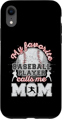 Vista 25 de Baseball Mom My Favorite Baseball Player Calls Me Mom Case for iPhone 17