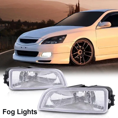 Vista 8 de G-PLUS Luces antiniebla de conducción de parachoques delantero con kit de cableado compatible con Honda Accord 4DR Sedan 2003-2008