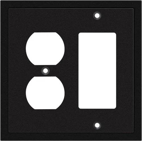 Vista 31 de Henne Bery Placa decorativa de pared con borde moderno, tapa de tomacorriente para cubrir enchufe, aleación de zinc maciza duradera