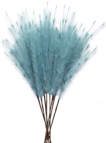 Vista 9 de UiiziC Hierba de Pampas Artificial 8 PIEZAS 30"/76cm Flores Artificiales Secas Esponjosas Hierba Ascendente para Rellenos de Jarrones Ramos de Bodas