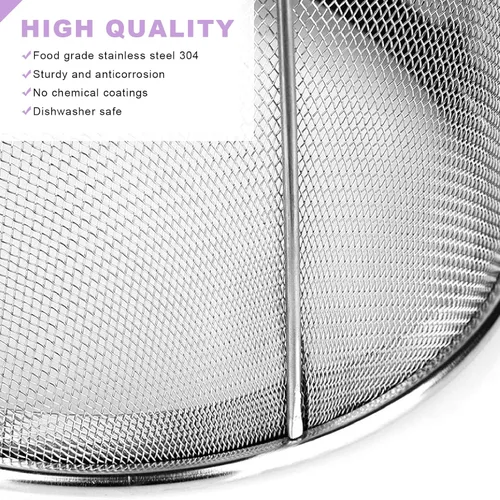 Vista 5 de Cesta de vapor, cesta de vapor de malla de acero inoxidable e inserto con asa, para accesorios de ollas instantáneas de 6 cuartos de galón, ollas IP