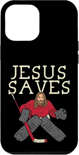Vista 26 de Jesus Save Ice Hockey Goalie Religious Christian Goaltender Case for iPhone 17