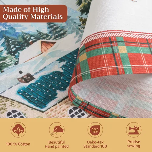 Vista 1082 de Maison d' Hermine Delantales para mujer con bolsillo, 100% algodón (27.50 x 31.50 pulgadas)
