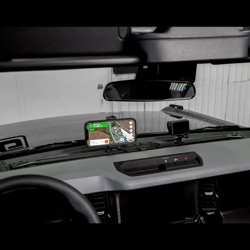 Vista 8 de IAG I-Line - Riel de montaje para tablero con soporte de bola para Ford Bronco 2021+, no deportivo Monta teléfonos, cámaras, detectores de radar