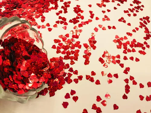 Vista 3 de Decoración de mesa de fiesta con purpurina y confeti, suministros de compromiso para el día de San Valentín