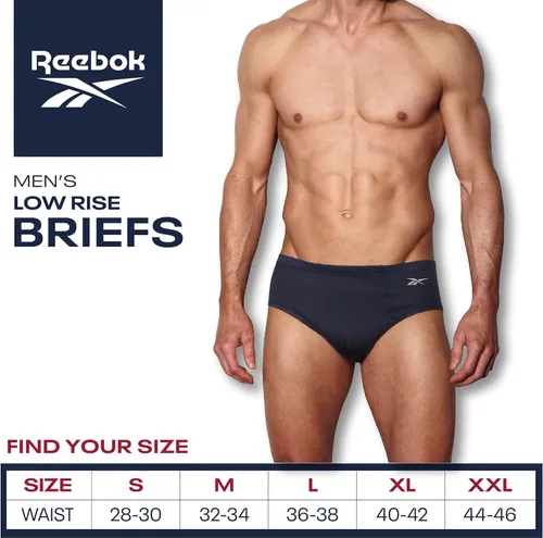 Vista 7 de Reebok Ropa interior para hombre - Calzones de tiro bajo de secado rápido (paquete de 5)