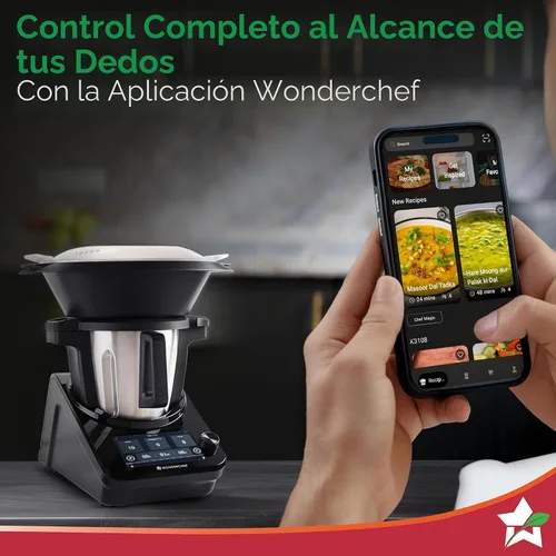 Vista 8 de Wonderchef Chef Magic Robot de cocina todo en uno para cocina india e internacional Cortar automático, saltear, revolver, amasar... Aplicación
