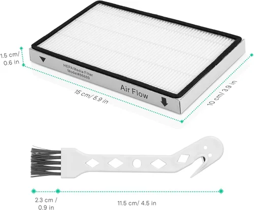 Vista 3 de 53295 EF-1 Filtro de medios HEPA para Kenmore 86889, 20-86889, 40324, 53295 Filtro de aire de escape para aspiradoras verticales y aspiradoras