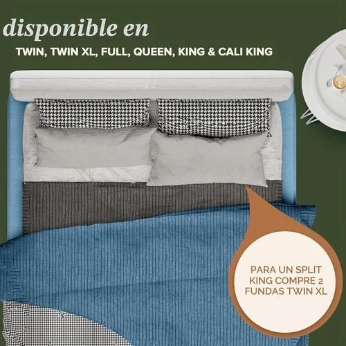 Vista 4 de Beckham Hotel Collection Protector de colchón: mezcla de algodón de grado hotelero, protección impermeable silenciosa, diseño de bajo perfil que