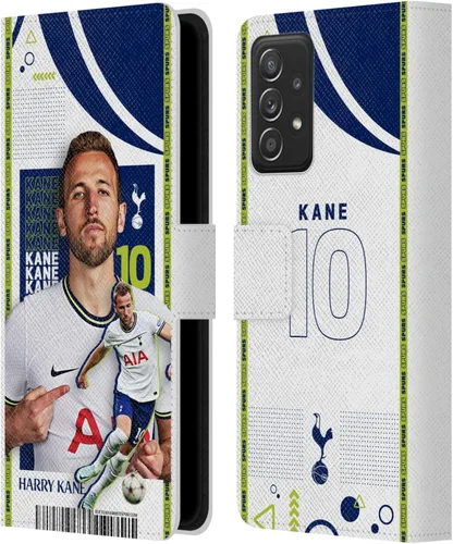 Vista 10 de Head Case Designs Officially Licensed Tottenham Hotspur F.C. Cristian Romero 2022/23 First Team Leather Wallet Case Compatible with Samsung Galaxy