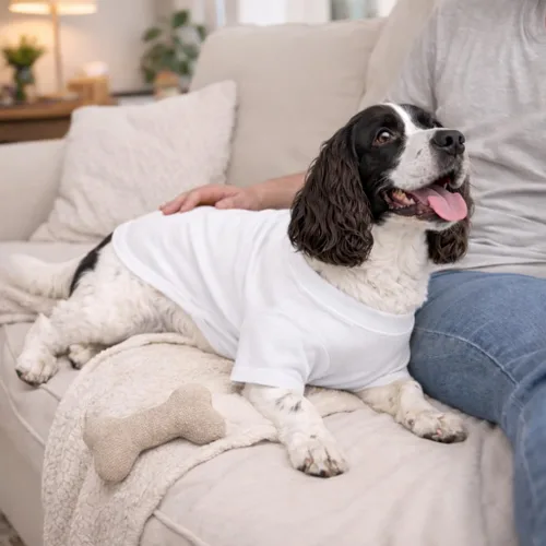Vista 127 de Lovelonglong 2019 - Ropa para mascotas, Disfraces para Perro, Ropa Camisetas en blanco para Perros Grande Medianos Pequeños 100% Algodón 18