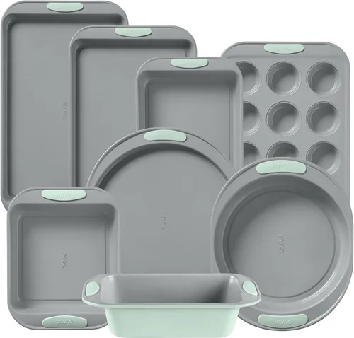 Vista 10 de Pyrex Juego de utensilios para hornear de metal de 3 piezas, color cerúleo Cerulean