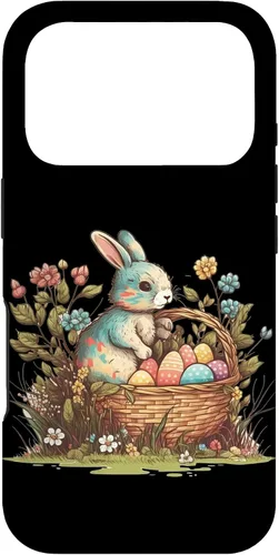 Vista 30 de Happy Easter Day Easter Bunny Happy Easter Egg Basket Case for iPhone 17
