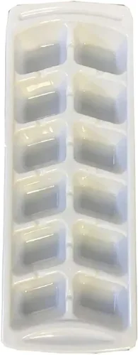Vista 7 de Paquete de 4 bandejas apilables para cubitos de hielo para congelador, plástico sin BPA, juego de bandejas de hielo de 12 cubos para bebidas, café