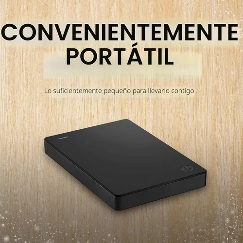 Vista 3 de Seagate Disco duro externo portátil de 1 TB HDD USB 3.0 para PC portátil y Mac (STGX1000400) y Amazon Basics - Estuche de transporte portátil