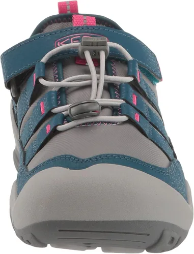 Vista 2 de KEEN Tenis cómodos unisex para niños, Steel GreySafety Orange