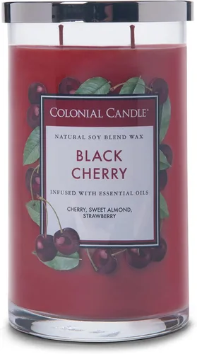 Vista 22 de Colonial Candle - Vela perfumada de frasco con aroma a agua de coco, colección clásica de cilindros, 2 mechas, azul, 19 onzas - hasta 120 horas