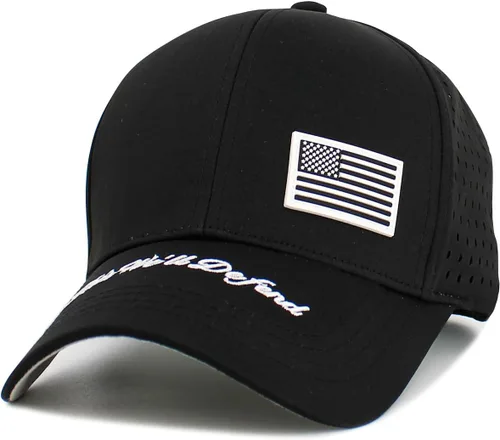 Vista 91 de KBETHOS Tactical Operator Collection USA Fishing Mesh Ballcap Flag Patch America Outdoors Trucker Baseball Cap