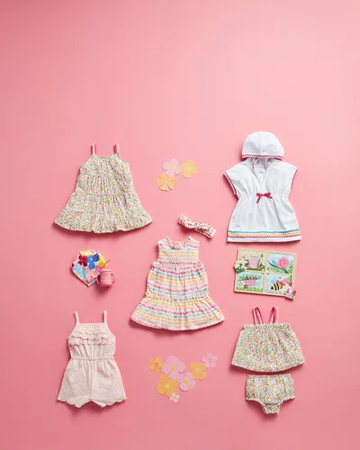 Vista 2 de Mud Pie Conjunto de vestido y diadema para niñas de talla única