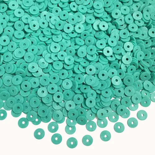 Vista 12 de 5000 cuentas de arcilla gris oscuro de arcilla polimérica Heishi cuentas espaciadoras planas redondas para pulseras, aretes, collares, manualidades