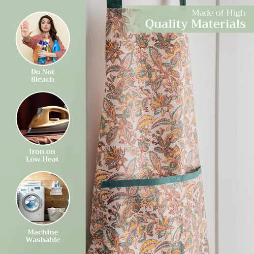 Vista 1264 de Maison d' Hermine Delantales para mujer con bolsillo, 100% algodón (27.50 x 31.50 pulgadas)