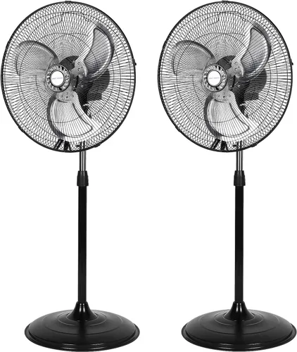 Vista 12 de BILT HARD - Ventilador de pie industrial de metal, resistente, de alta velocidad, oscilante, aspas de aluminio, 3 velocidades y certificado UL