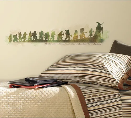 Vista 2 de RoomMates RMK2161SCS Calcomanías de Pared Despegables y Adhesivas con Cita de El Hobbit, Blanco