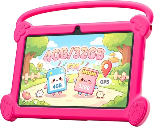 Vista 10 de Tablet para niños DIGITHINK de 7 pulgadas 3-9 con estuche protector, 4GB (2GB+2GB Expand) RAM 32GB ROM, tabletas para niños pequeños, dispositivo