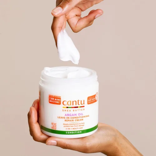 Vista 7 de Aceite de Argán Cantu, acondicionador, reparación, crema, 16 oz