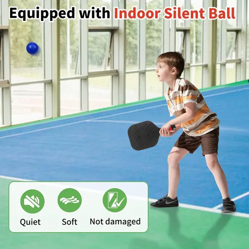 Vista 6 de Juego de 2 palas de pickleball ligeras impermeables y ligeras, juguetes de playa y piscina, divertido juego deportivo, regalo para adolescentes