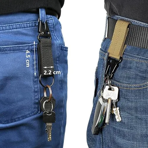 Vista 6 de AngelReally Quick Release Tactical Belt for Men, Military Style Nylon Web Belt Accessories with Quick-Release Waistband
