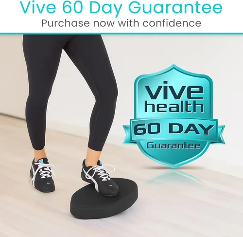 Vista 9 de Vive Almohadilla de equilibrio ovalada, cojín tambaleante para equipos de terapia física y rehabilitación, espuma suave para entrenamiento, yoga
