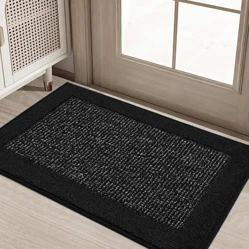Vista 16 de BEQHAUSE Tapete para puerta interior de 20 x 32 pulgadas, tapete antideslizante para entrada, lavable, resistente a la suciedad, tapete