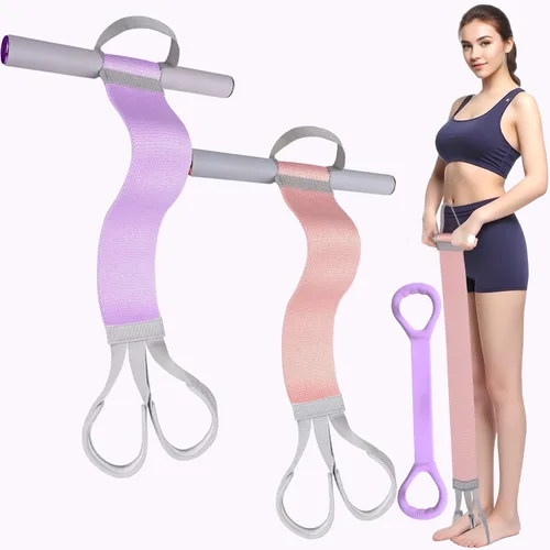 Vista 8 de Fabric Resistance Band with Handles,Non-Slip Foot Pedal Puller Resistance Band for Legs & Glutes Working Out,Portable Yoga & Physical Therapy&Home 1