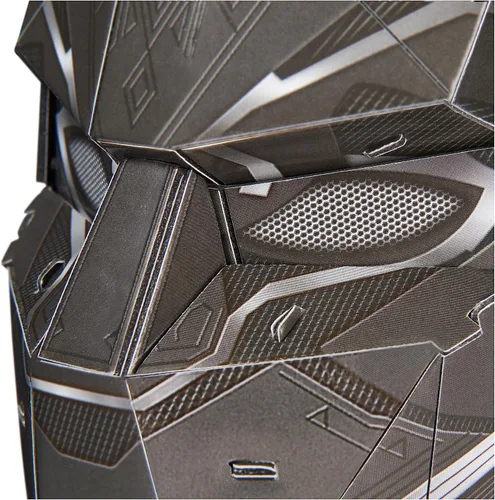 Vista 7 de 4D Build, Marvel Black Panther Kit de modelo de rompecabezas 3D con soporte, 82 piezas, decoración de escritorio Wakanda Forever Black Panther