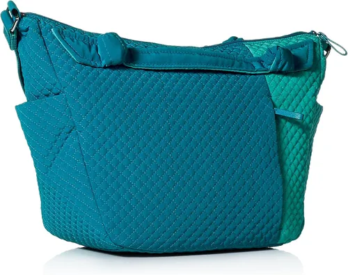 Vista 2 de Vera Bradley Bolso de microfibra Hadley on The Go, azul marino clásico, talla única