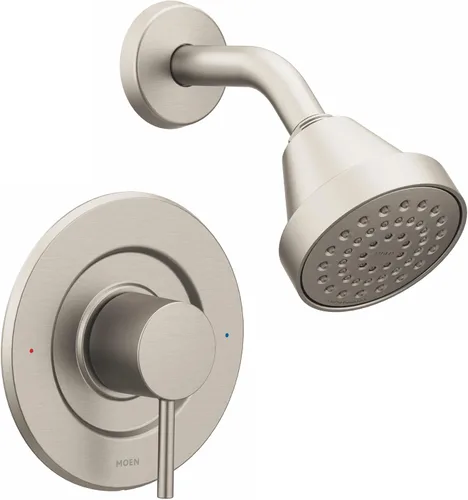 Vista 16 de Moen Align Oro Cepillado Posi-Temp Kit de Grifo de Ducha Moderno con Equilibrio de Presión y Rendimiento Ecológico, Válvula Requerida, T2192EPBG