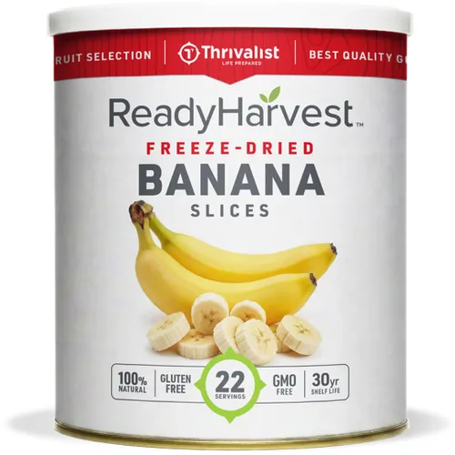 Vista 9 de Ready Harvest Alimentos deshidratados - Chips de manzana Alimentos de emergencia Kits de campamento y supervivencia Lata #10 Vida útil de 25