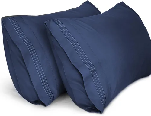 Vista 19 de Lirex Fundas de almohada (paquete de 2), fundas de almohada de microfibra cepillada suave de 1800 hilos, lavables a máquina, sin arrugas, Beige