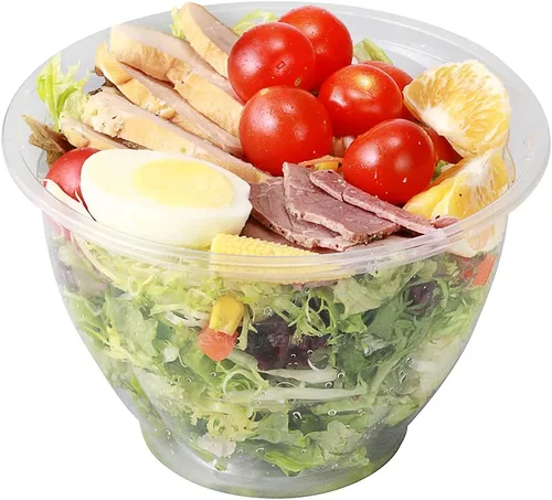 Vista 11 de Restaurantware - Thermo Tek - Ensaladeras desechables de 8 onzas, 50 cuencos redondos para delicatessen, evita grietas y fugas, recipiente