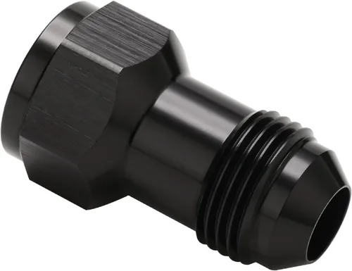 Vista 8 de 4AN hembra flare a 4AN macho Flare extensión adaptador de montaje recto aluminio negro