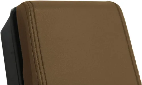 Vista 3 de Funda para reposabrazos de consola de Nissan D22 Frontier 99-04, piel sintética, color beige oscuro