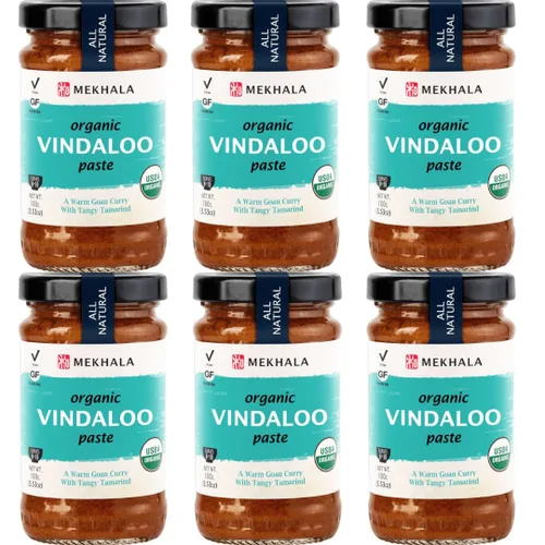Vista 10 de Mekhala Pasta de cocina india orgánica vegana sin gluten (paquete variado de 6) Mekhala Pasta de cocina india orgánica vegana sin gluten