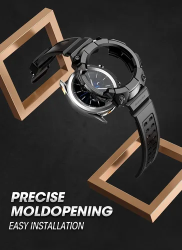 Vista 5 de SUPCASE [Unicorn Beetle Pro] Serie de funda para Galaxy Watch 3 [45mm] lanzamiento 2020, funda protectora resistente con correas