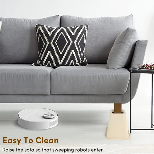 Vista 3 de DEDU Elevadores de cama de 6 pulgadas, resistentes, paquete de 4, elevadores de muebles para sofás de gran tamaño, elevadores de sofá