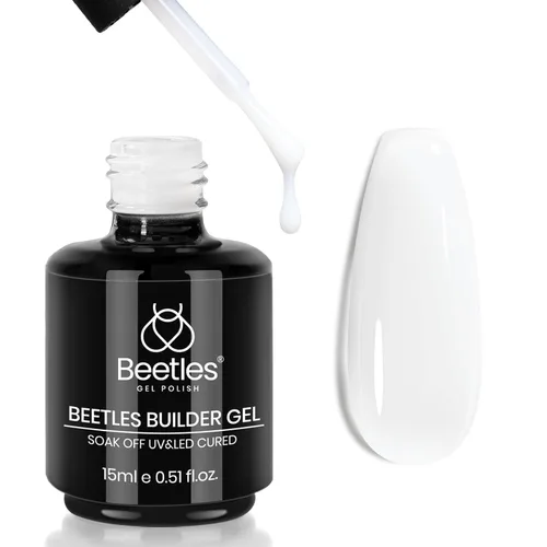 Vista 23 de Beetles - Gel constructor para uñas, 8 en 1, 0.51 onzas líquidas, gel de construcción transparente for Strengthening, Thickening & Building