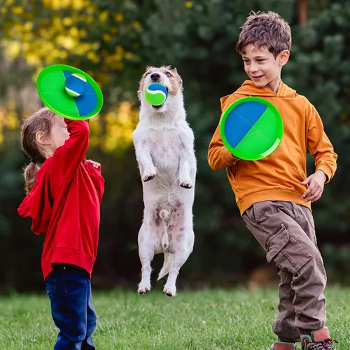 Vista 5 de Juego de Pelota de Lanzar y Atrapar y Pelota de Paleta, Juegos al Aire Libre para Juguetes de Niños, Juegos Familiares de Navidad, Juego de Playa